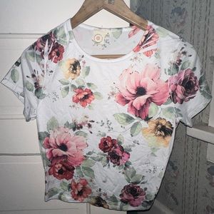 Shirt semi crop top